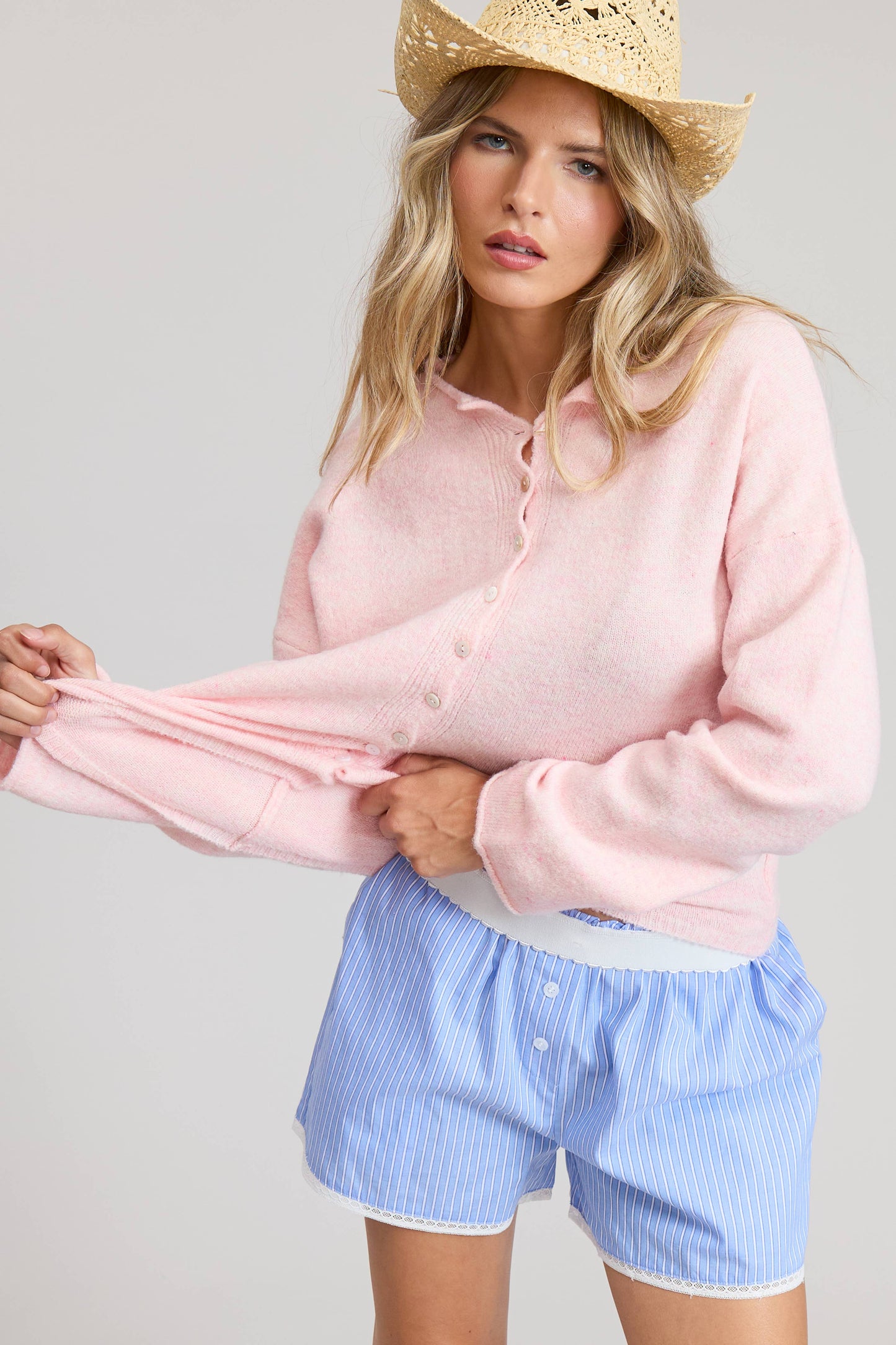 Essential Button Down Cardigan Top