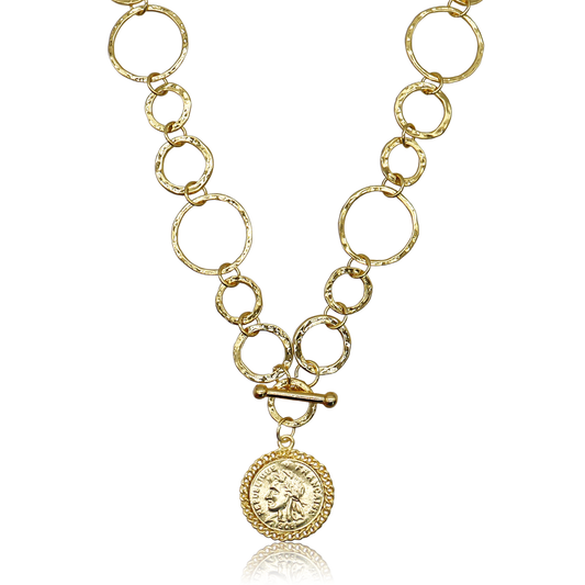 French Coin Necklace