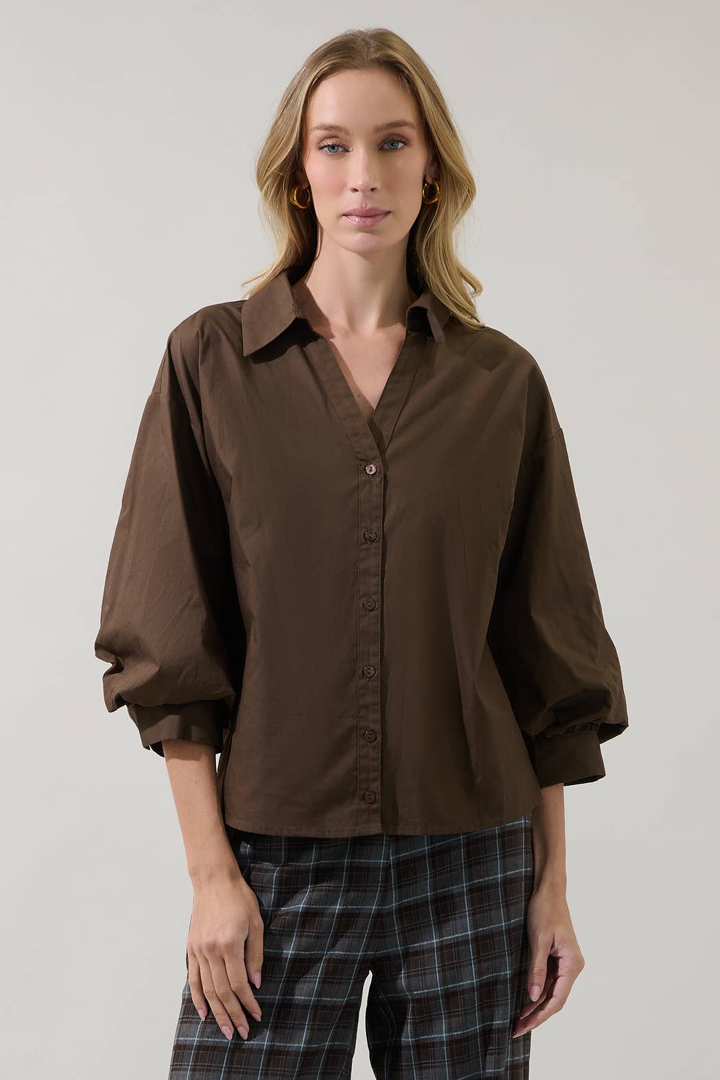 Chalet Button Down Top