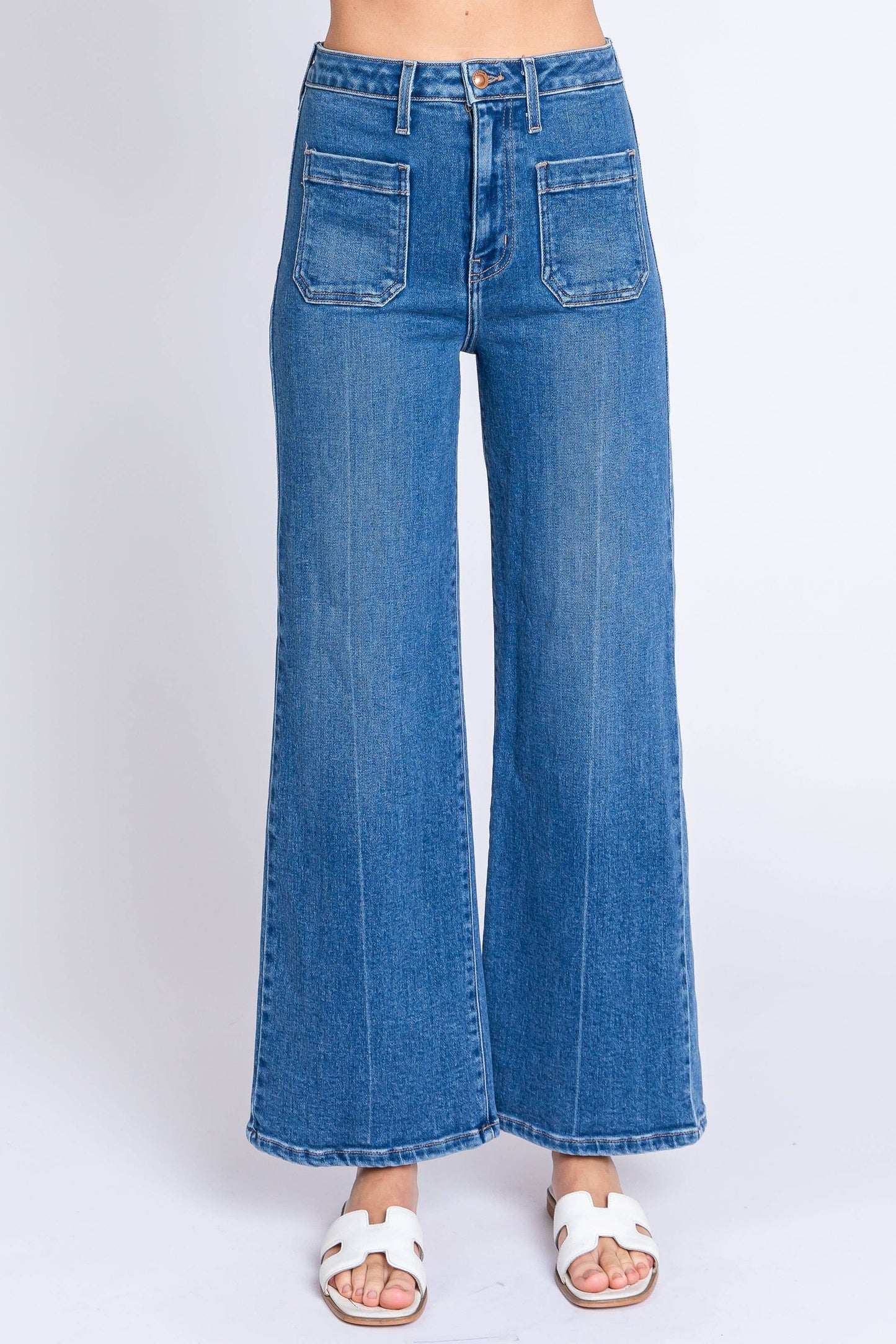 Patch Pocket Pant | Medium Denim