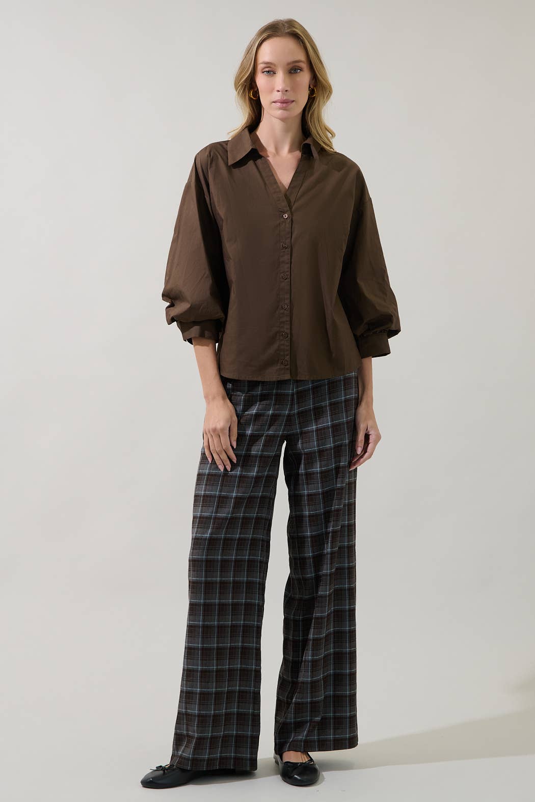 Chalet Button Down Top