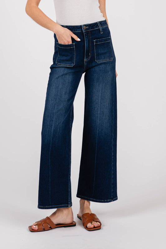 Patch Pocket Pant | Dark Denim