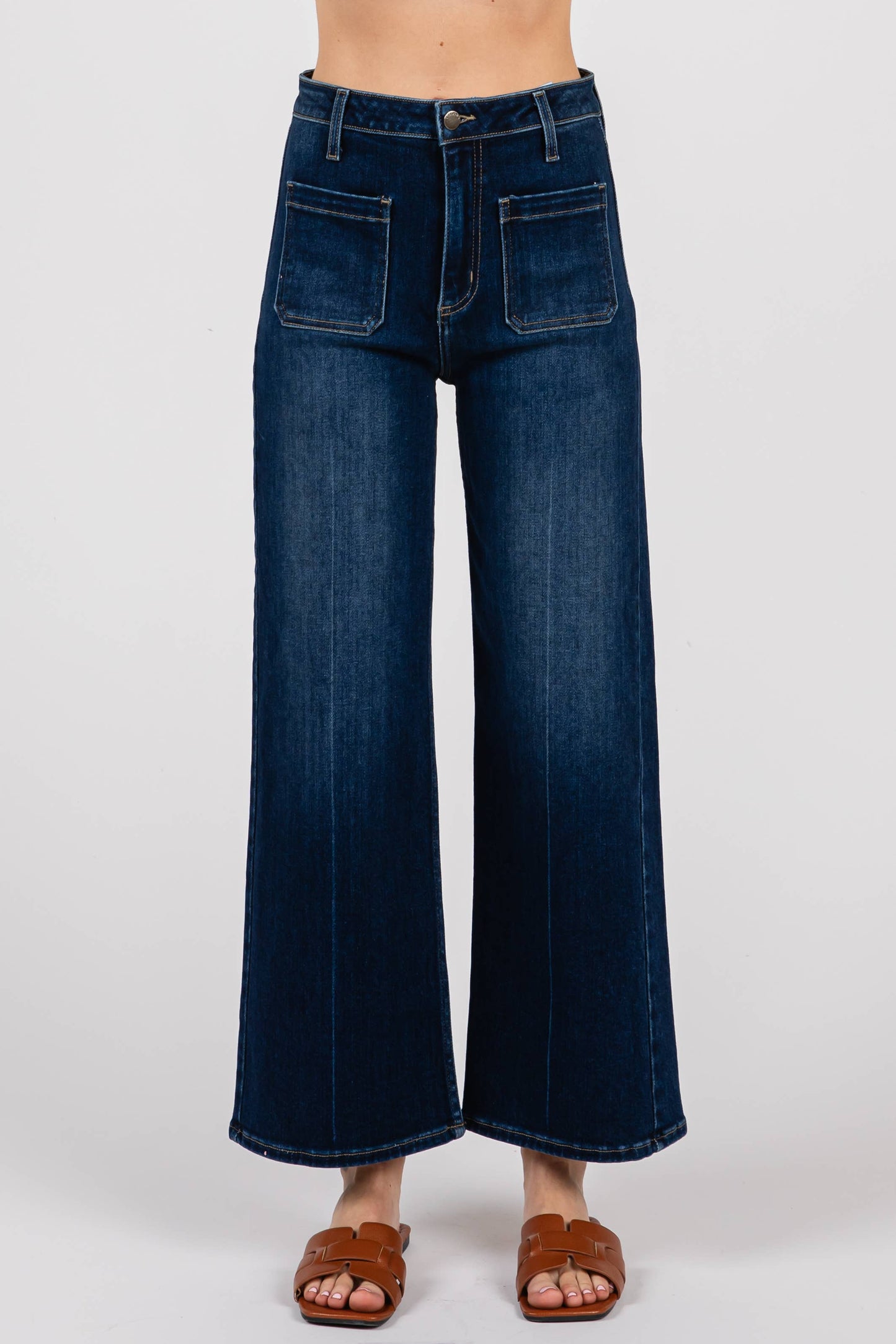 Patch Pocket Pant | Dark Denim