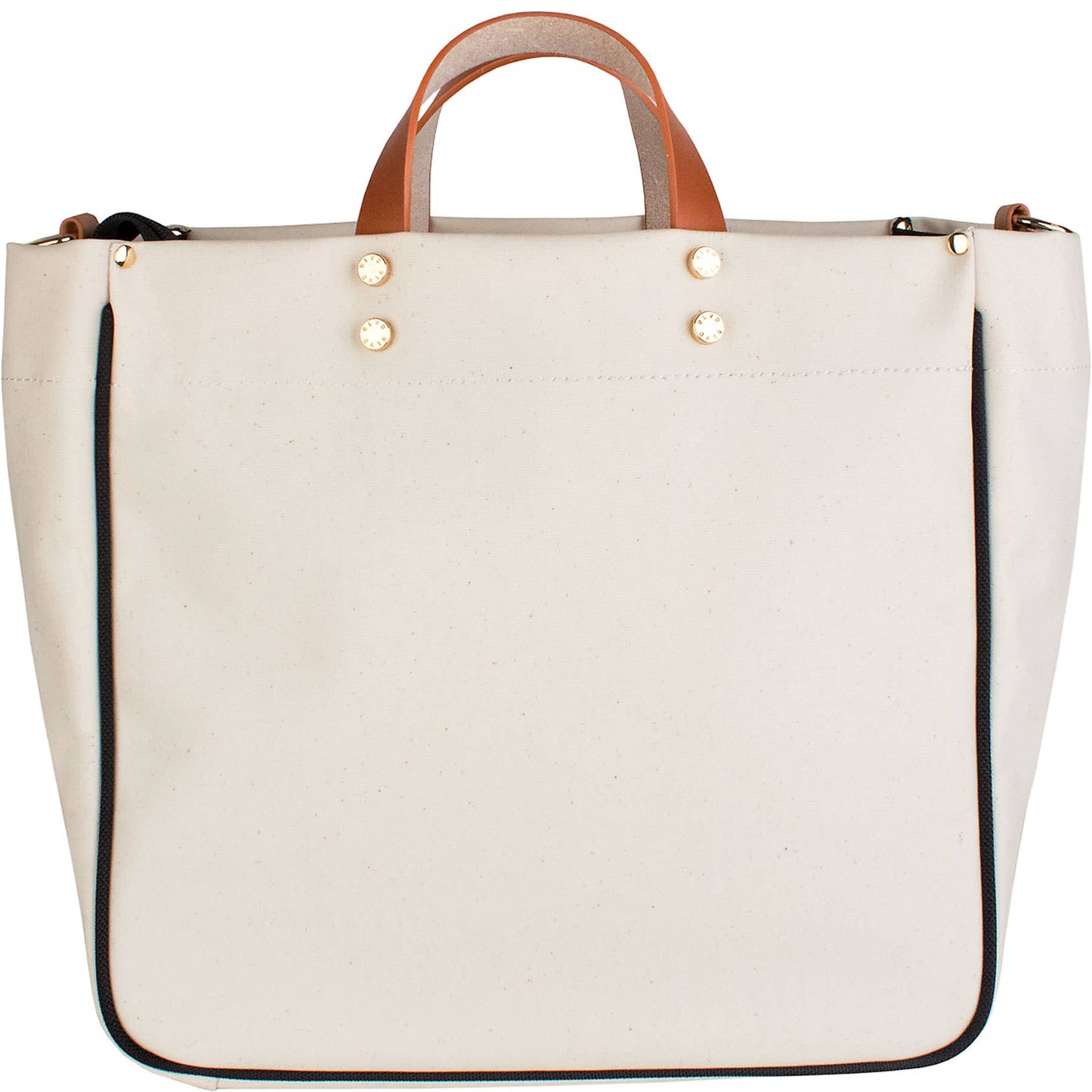 "Codie" Panda Canvas Tote with Leather Accents