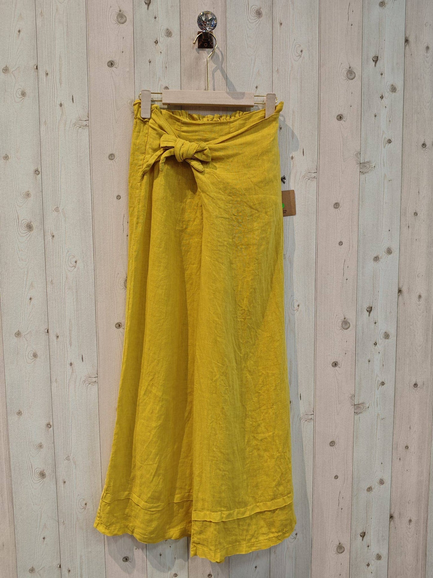 REF 30188 TROUSERS WITH LINEN TIE 100%