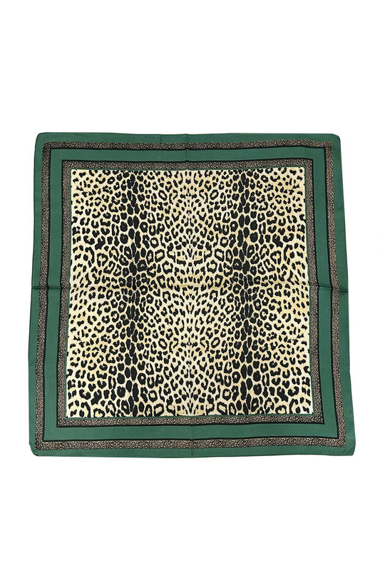 Emerald Leopard Scarf