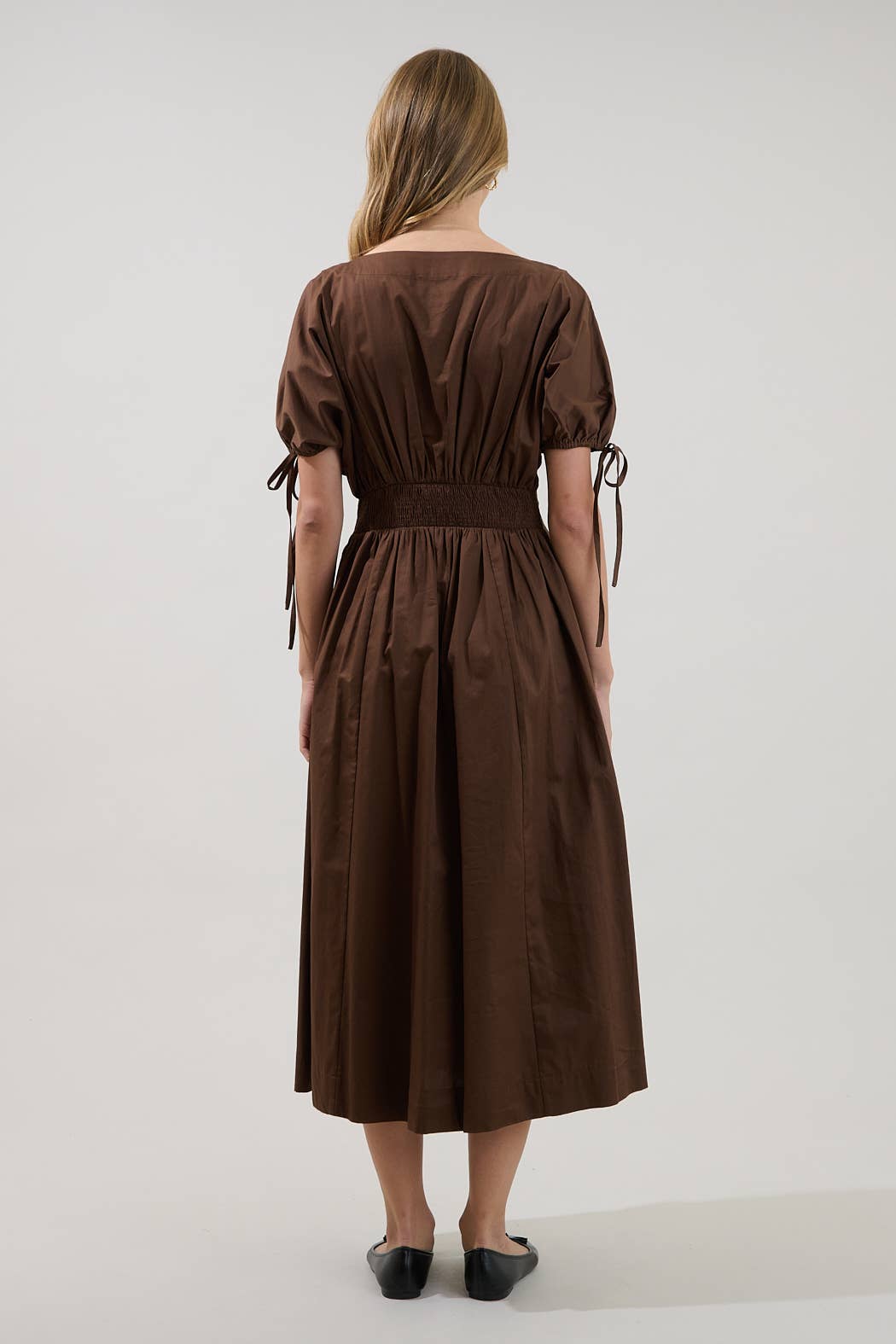 Fessia Pleated Midi Dress