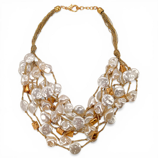 Coastal Coin Pearl Necklace