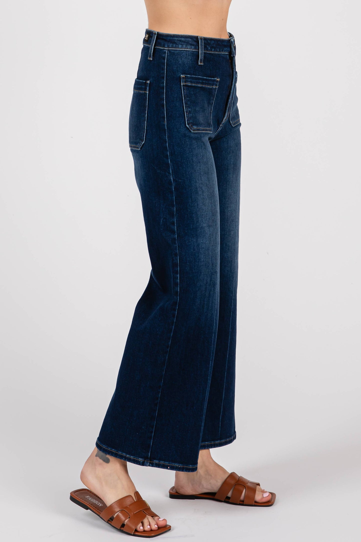Patch Pocket Pant | Dark Denim