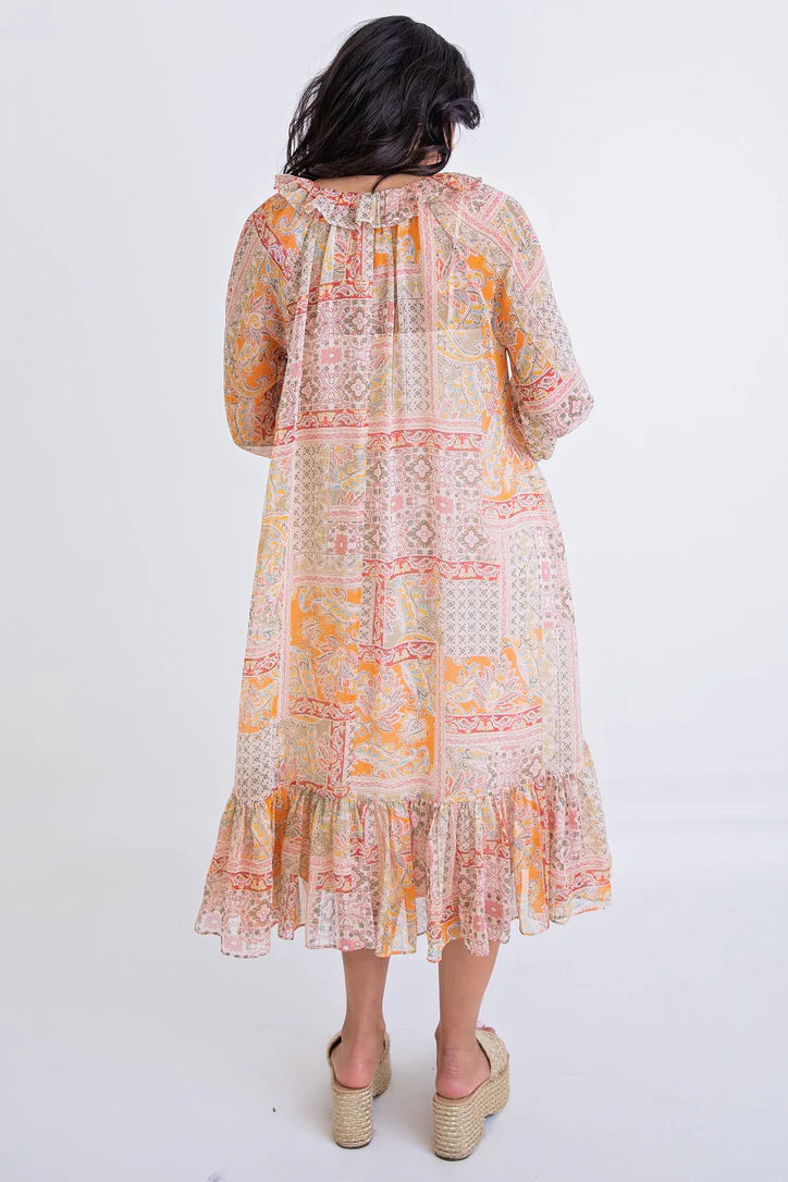 Paisley Midi Dress