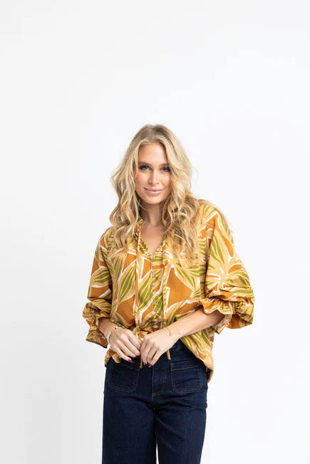 Palm Print Top